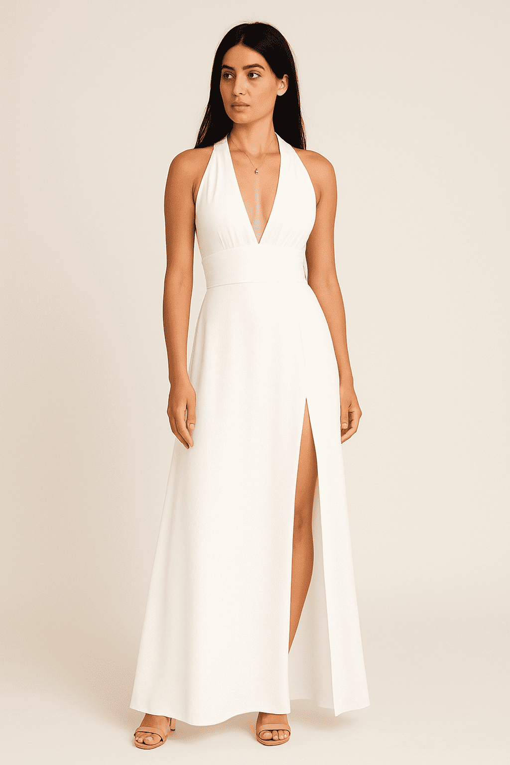 Valentina Satin Halter Midi Dress – Grace in Motion Regular price£59.95 Sale price£44.95