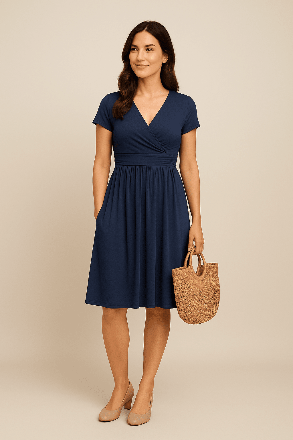 Jenny Womens Flowy Maxi Dress